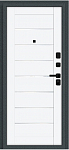 Дверь Браво Техно/SBlack Старк антрацит/White Silk DIS007422 фото