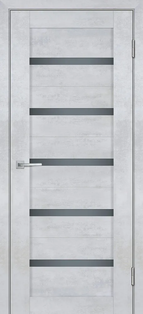 Межкомнатная дверь Лайт-07  нанотекс бетон снежный