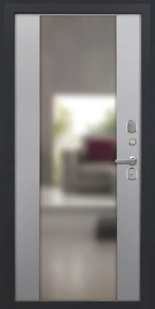 Товар Дверь ДвериПРО Л-3б Алиса (16мм, ПВХ Софт грей, зеркало) DPRO225790