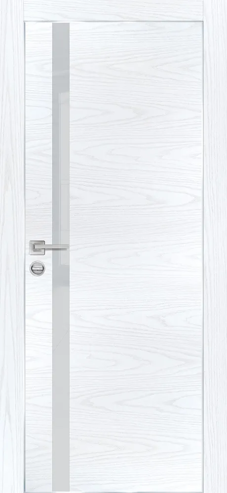 Межкомнатная дверь ПХ-8  AL кромка с 4-х ст. Дуб скай белый